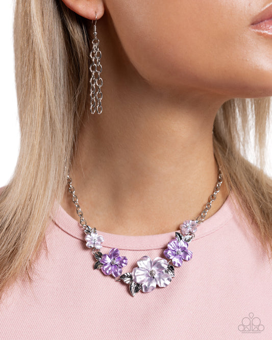 Bouquet Brilliance - purple - Paparazzi necklace