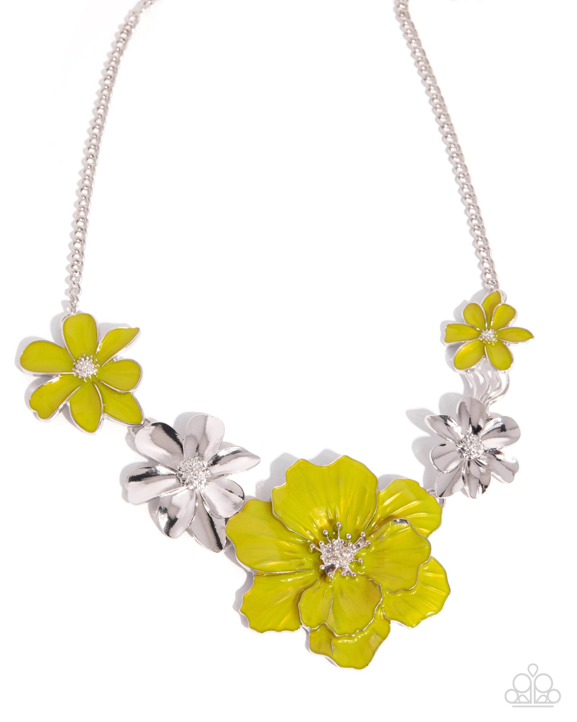Bouquet Bunch - green - Paparazzi necklace
