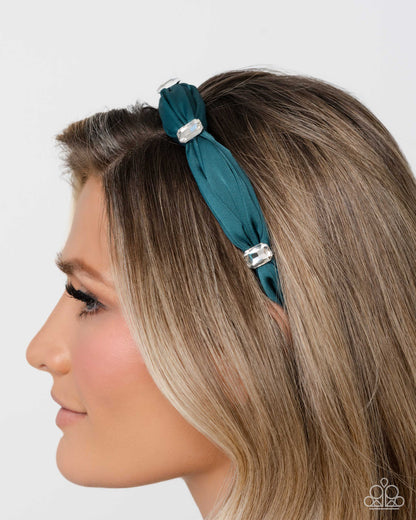 Bourgeois Bling - green - Paparazzi headband