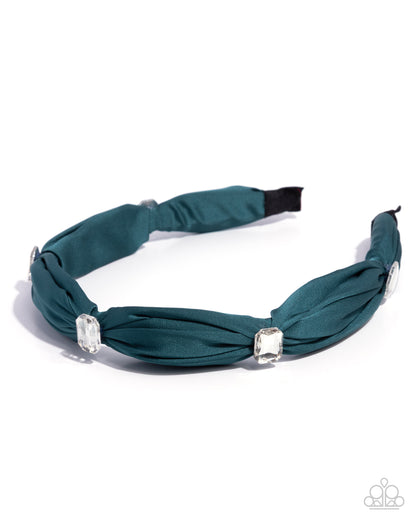Bourgeois Bling - green - Paparazzi headband