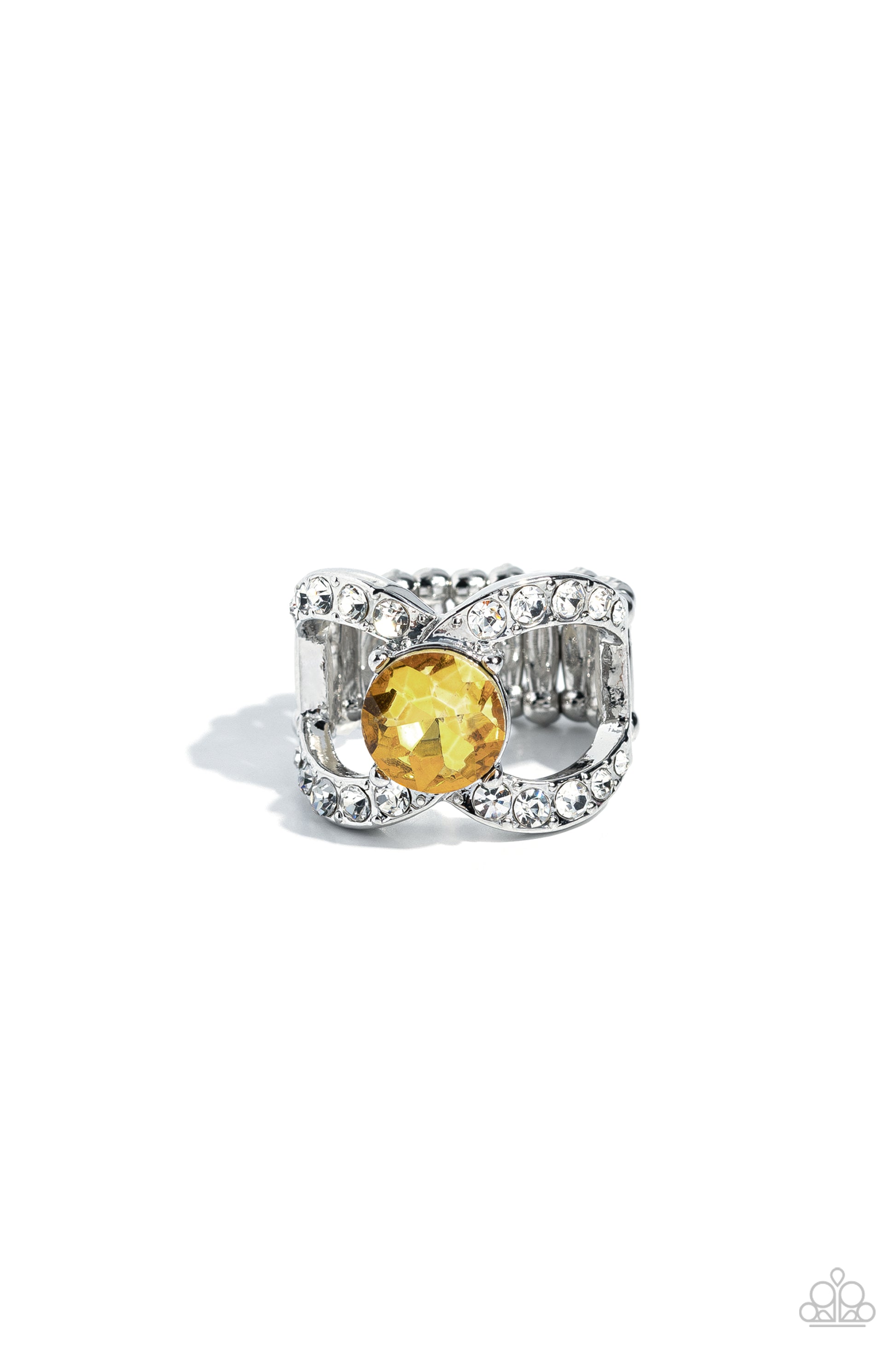 Bow Chicka Bow Wow - yellow - Paparazzi ring