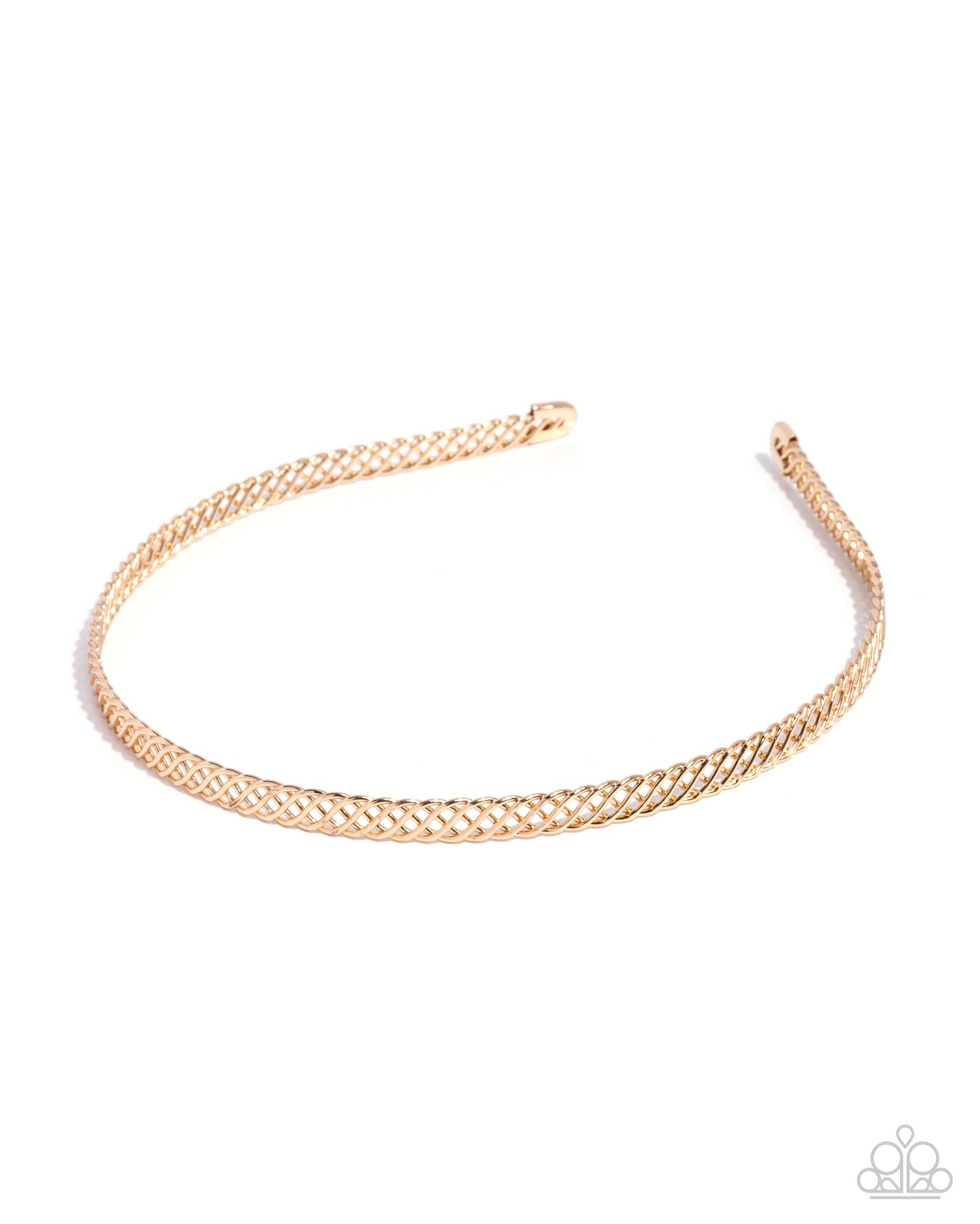 Braided Behavior - gold - Paparazzi headband