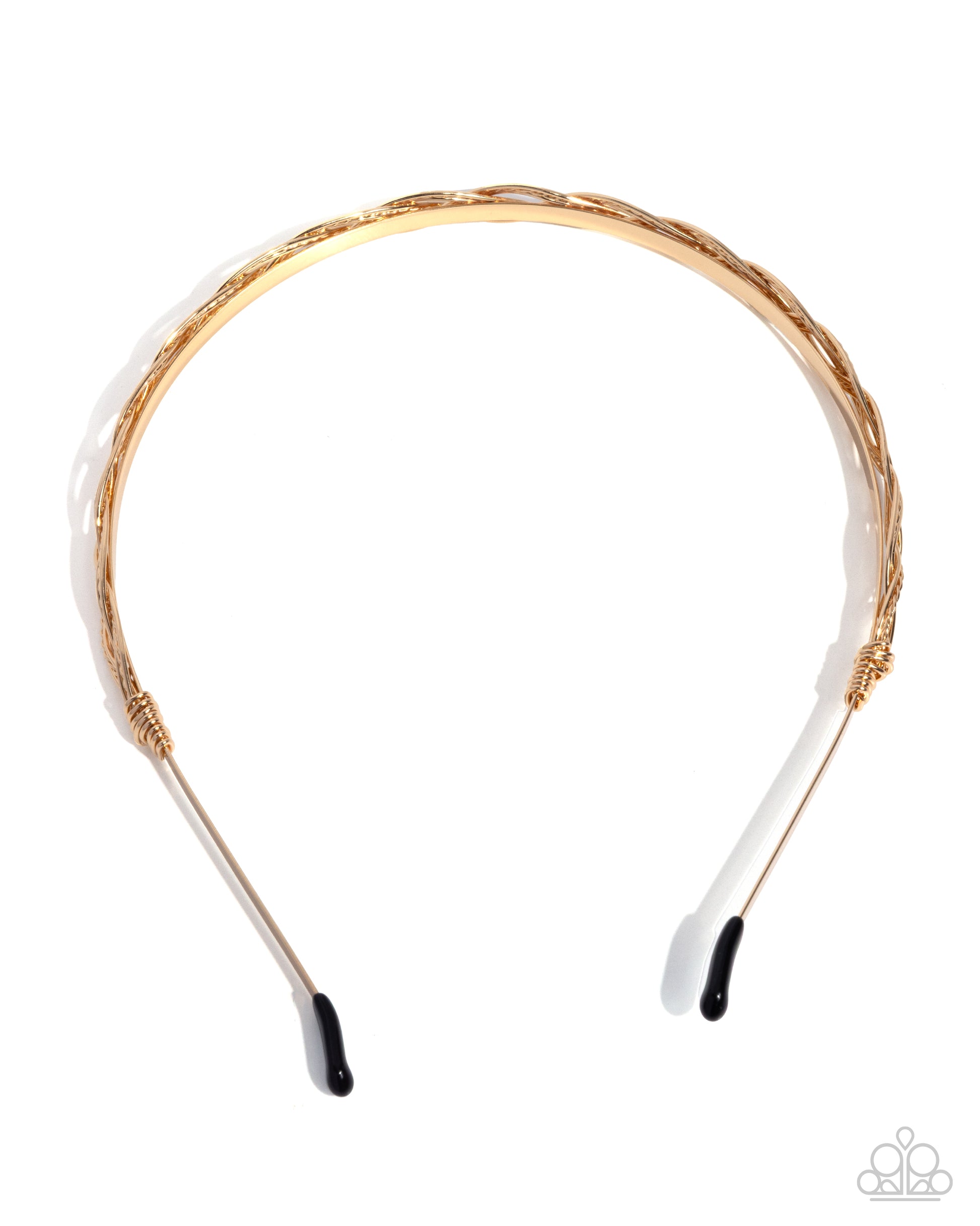 Braided Boarding School - gold - Paparazzi headband