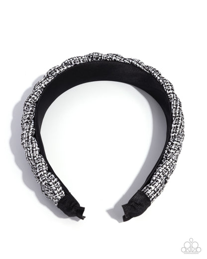 Braided Bombshell - black - Paparazzi headband