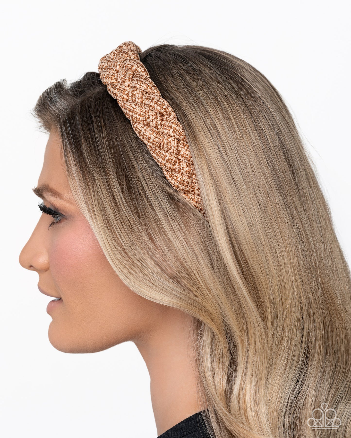Braided Bombshell - brown - Paparazzi headband