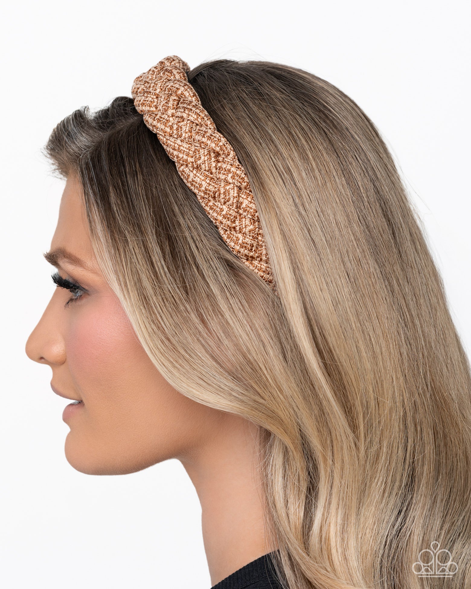 Braided Bombshell - brown - Paparazzi headband