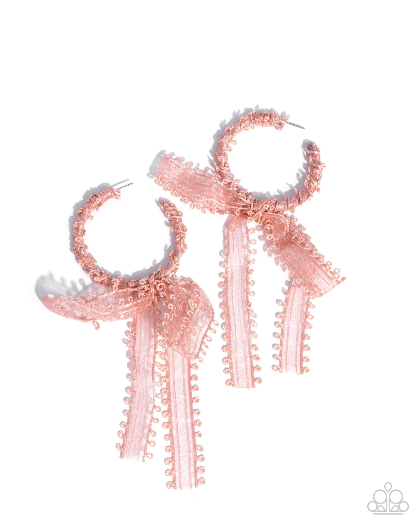 Brand New Bow - pink - Paparazzi earrings