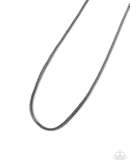 Breaking Away - black - Paparazzi MENS necklace