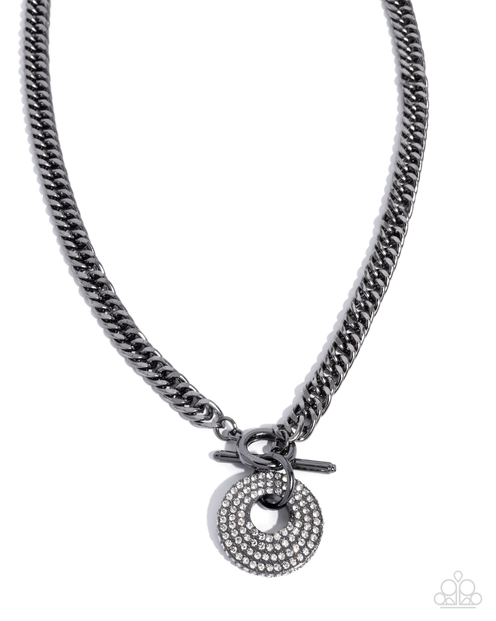 Breathlessly Bold - black - Paparazzi necklace