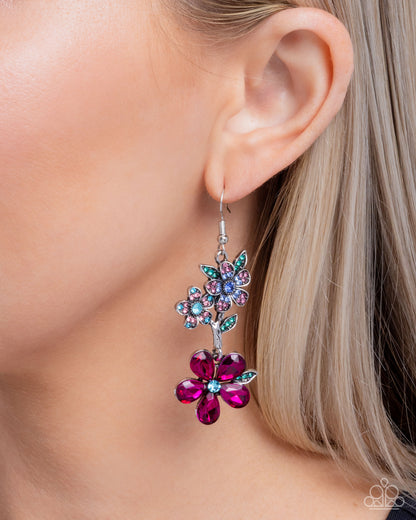 Breathtaking Bloom - multi - Paparazzi earrings