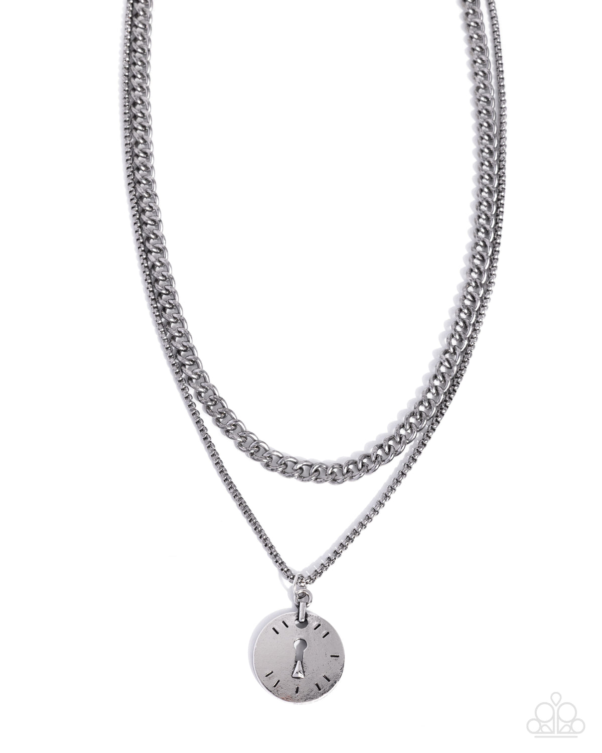 Breathtaking Build - silver - Paparazzi necklace