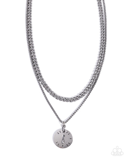 Breathtaking Build - silver - Paparazzi necklace