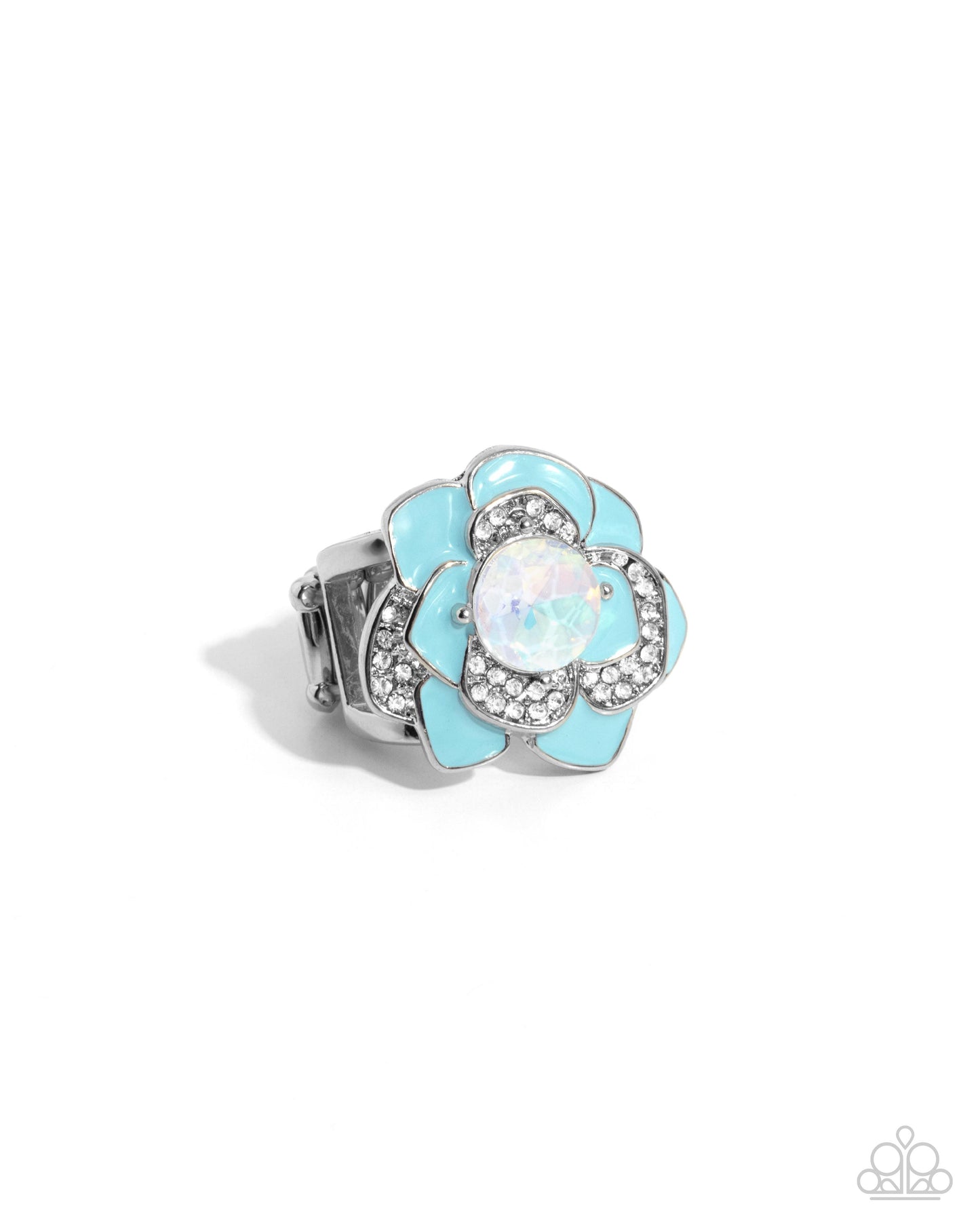 Bridging Bling - blue - Paparazzi ring