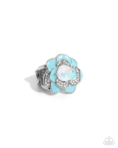 Bridging Bling - blue - Paparazzi ring