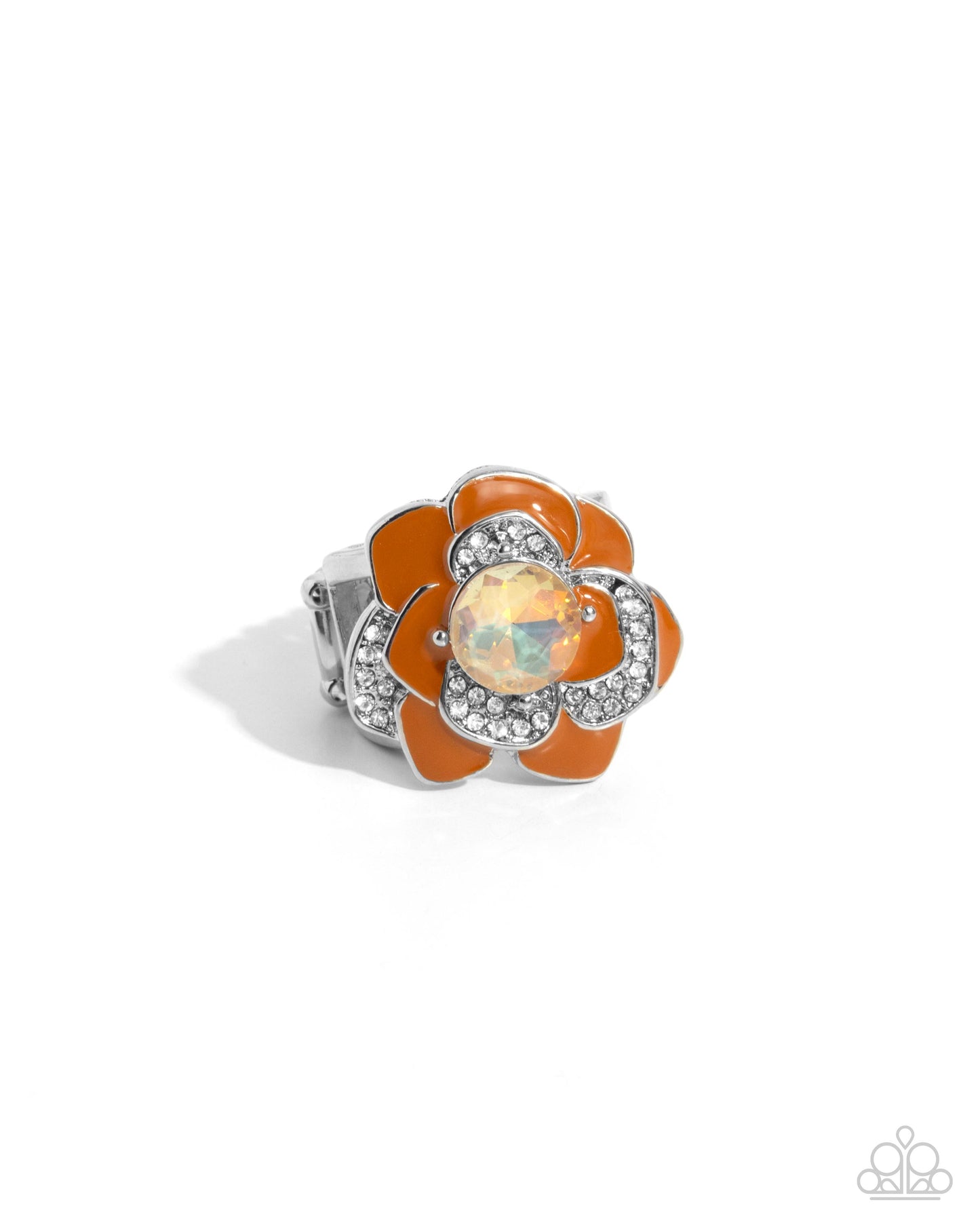 Bridging Bling - orange - Paparazzi ring