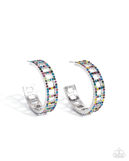 Bridging Brilliance - multi - Paparazzi earrings