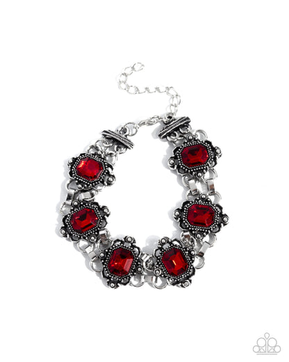 Brief Bloom - red - Paparazzi bracelet