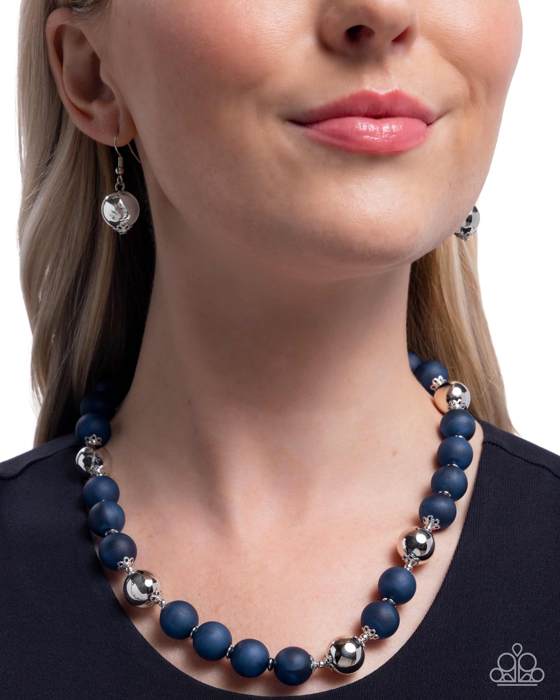 Brilliant Ballroom - blue - Paparazzi necklace