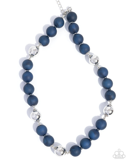 Brilliant Ballroom - blue - Paparazzi necklace