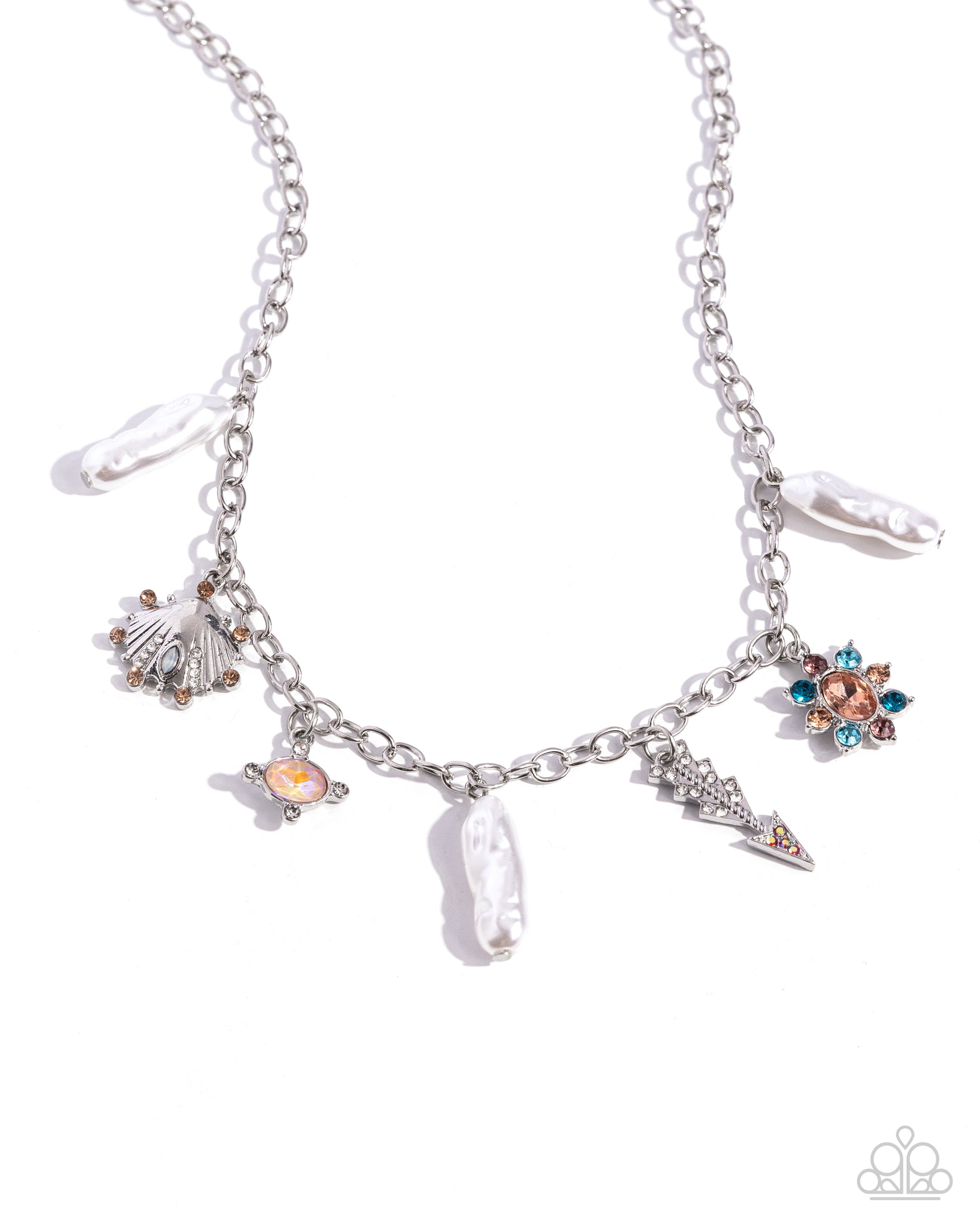 Broaching Beauty - orange - Paparazzi necklace