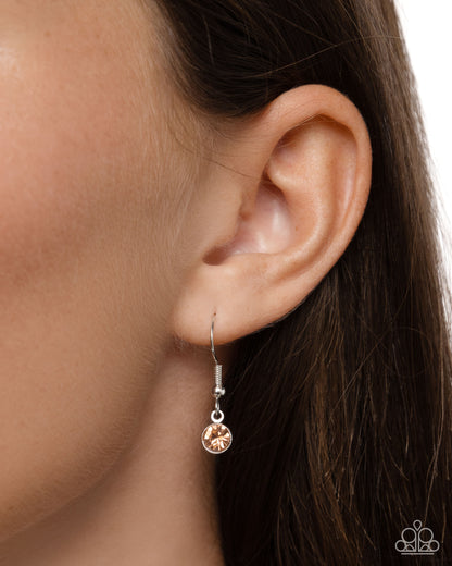 Broaching Beauty - orange - Paparazzi necklace