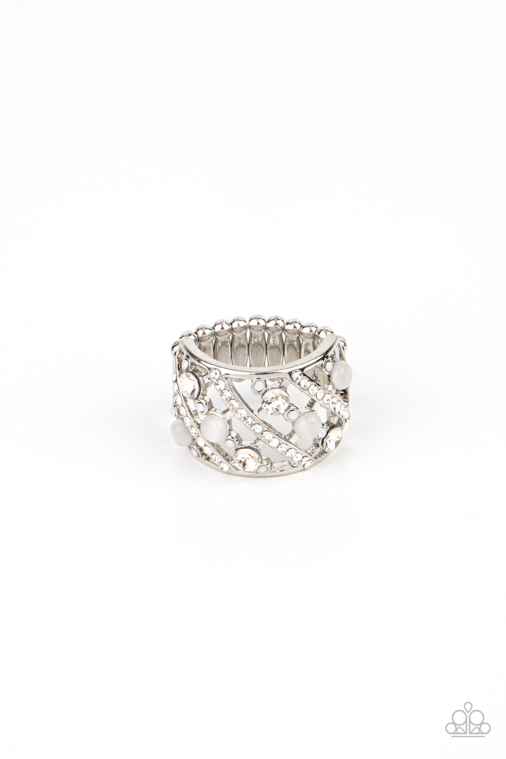 Bubbles for Brunch - white - Paparazzi ring