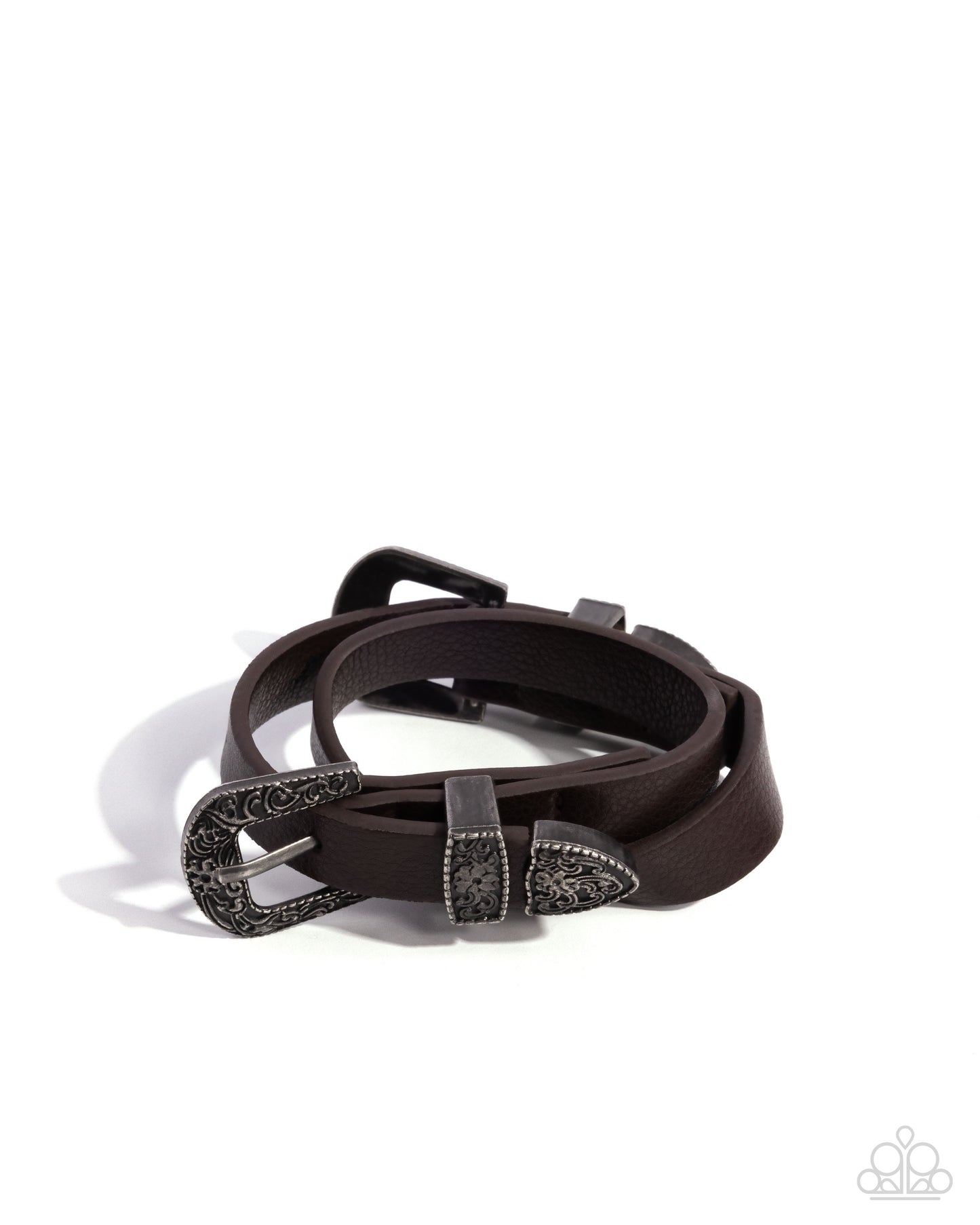 Buckle TOWN - brown - Paparazzi bracelet