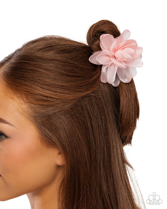 Budding Backdrop - pink - Paparazzi hair clip