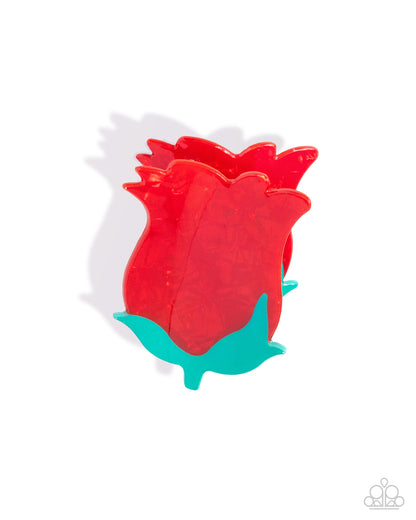 Budding Beacon - red - Paparazzi hair clip