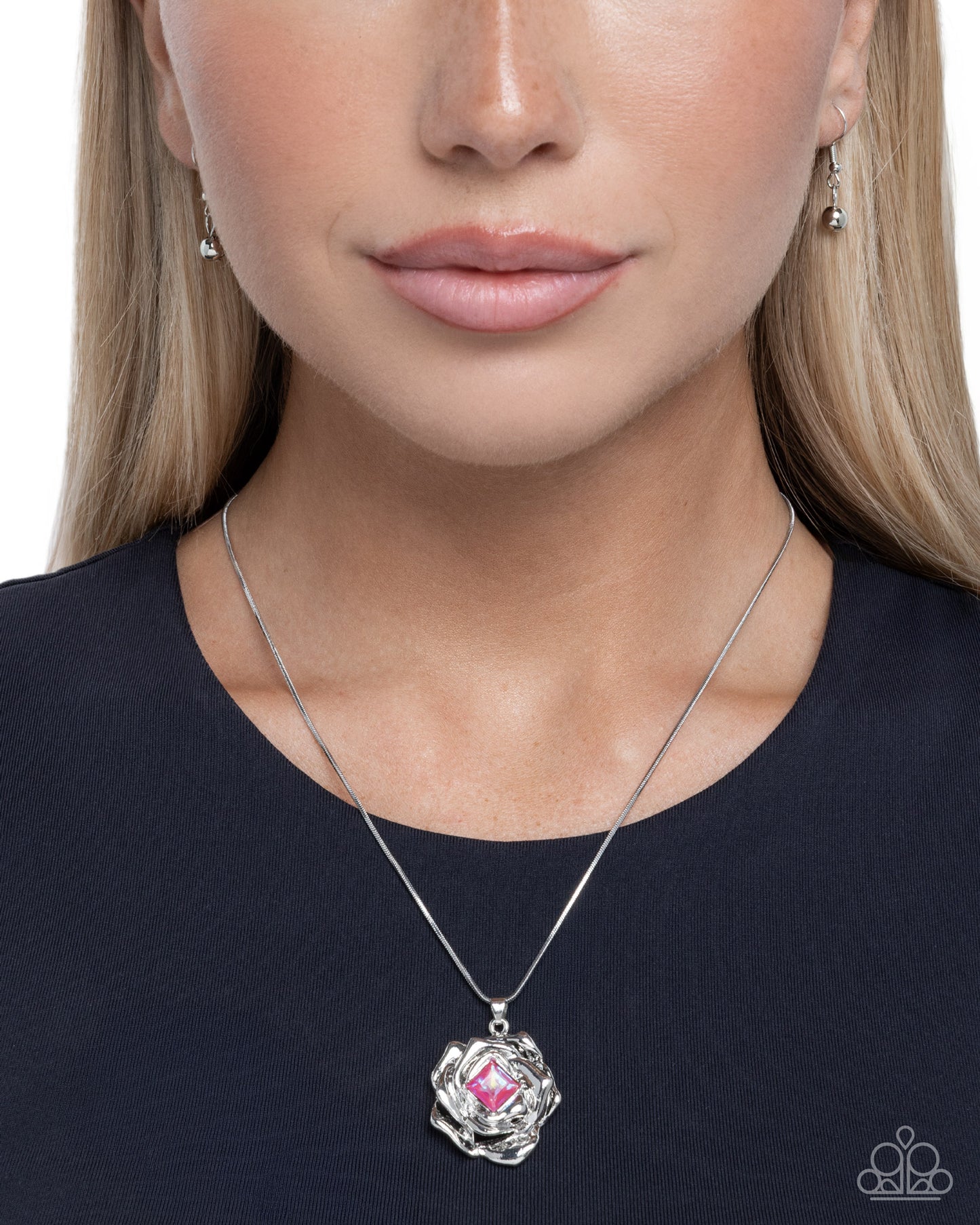 Budding Blaze - pink - Paparazzi necklace