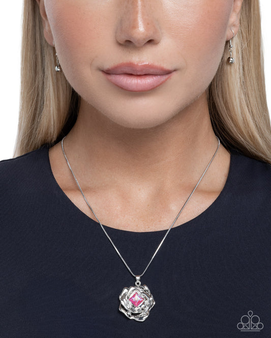 Budding Blaze - pink - Paparazzi necklace