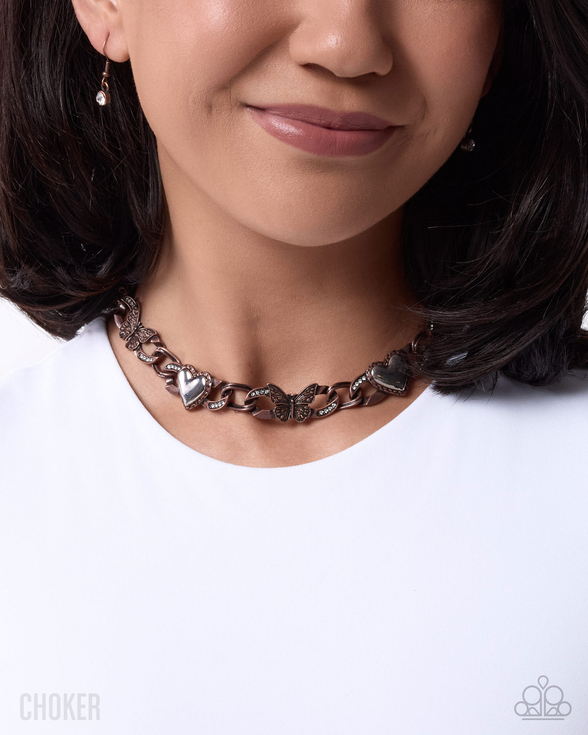 Budding Butterfly - copper - Paparazzi necklace