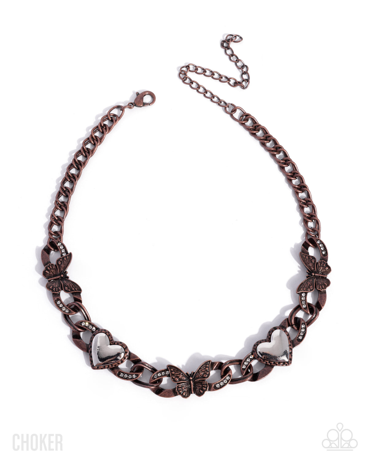 Budding Butterfly - copper - Paparazzi necklace