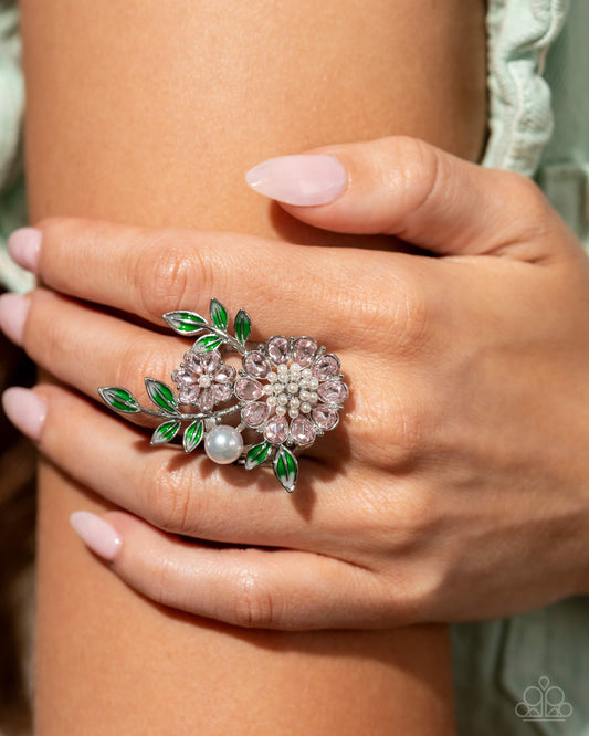 Budding Bling - pink - Paparazzi ring