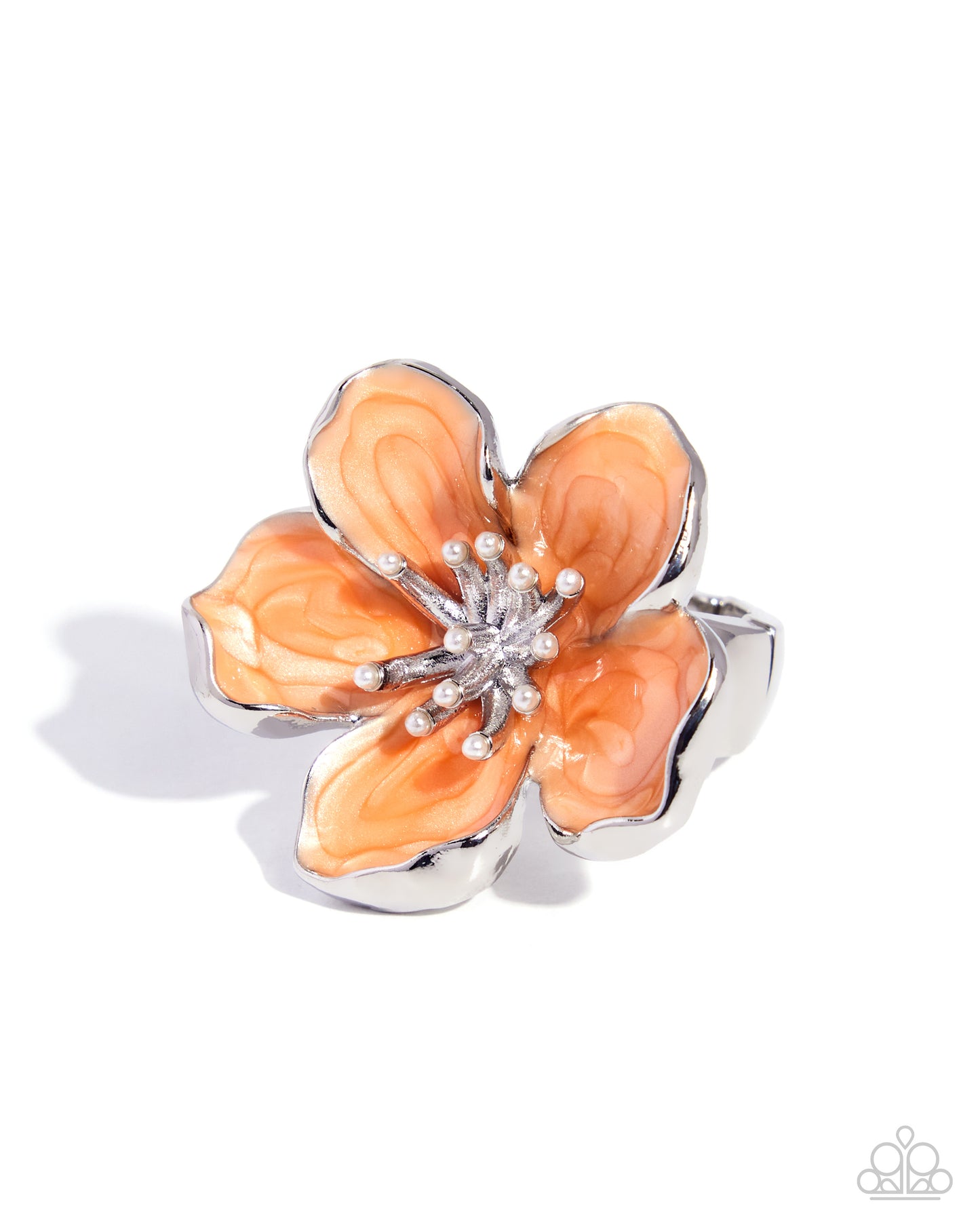 Building Bloom - orange - Paparazzi ring