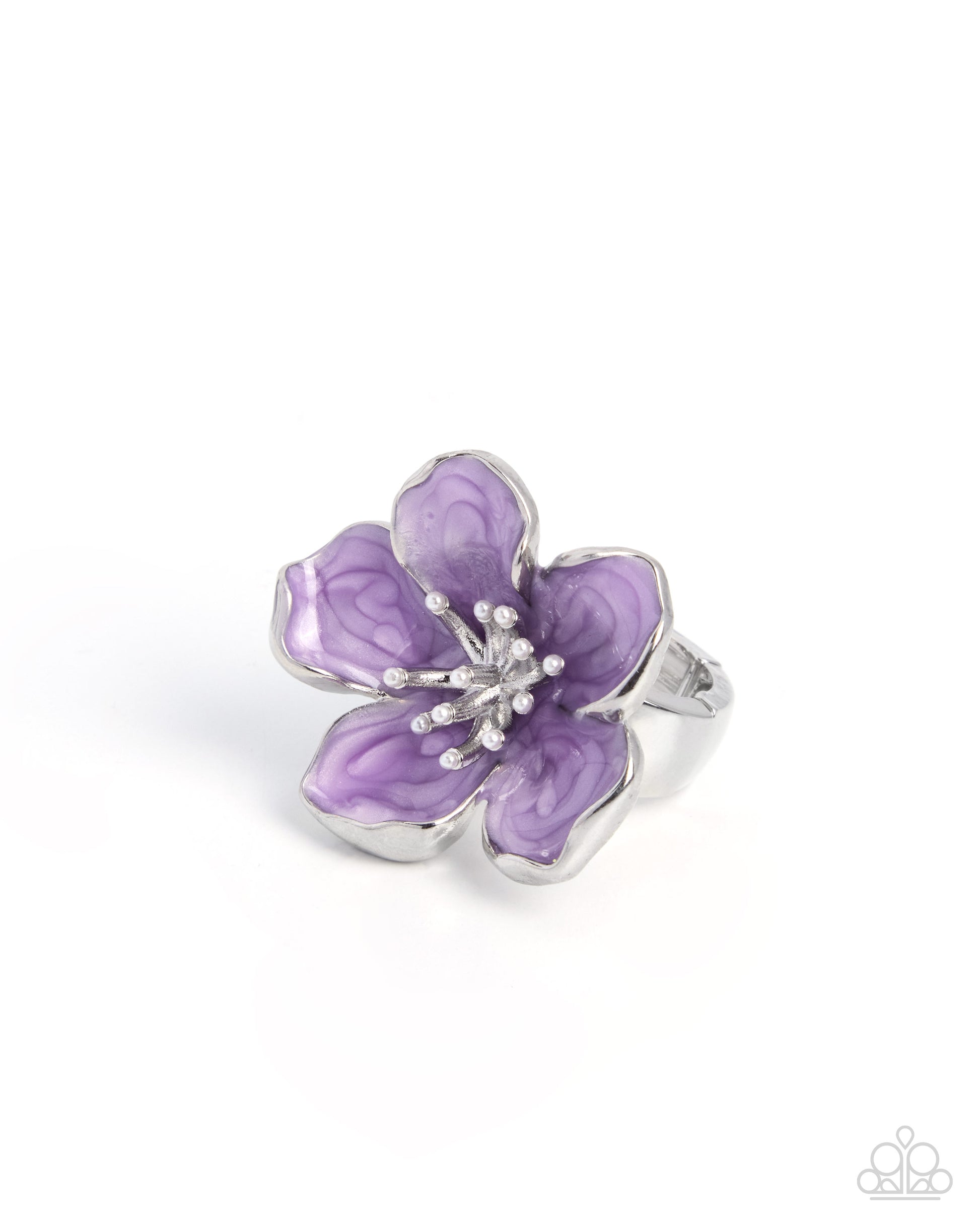 Building Bloom - purple - Paparazzi ring