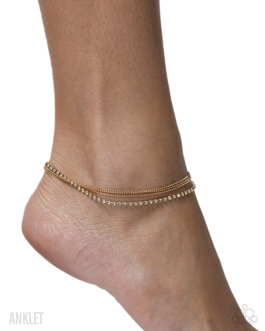 Building My Style - gold - Paparazzi anklet