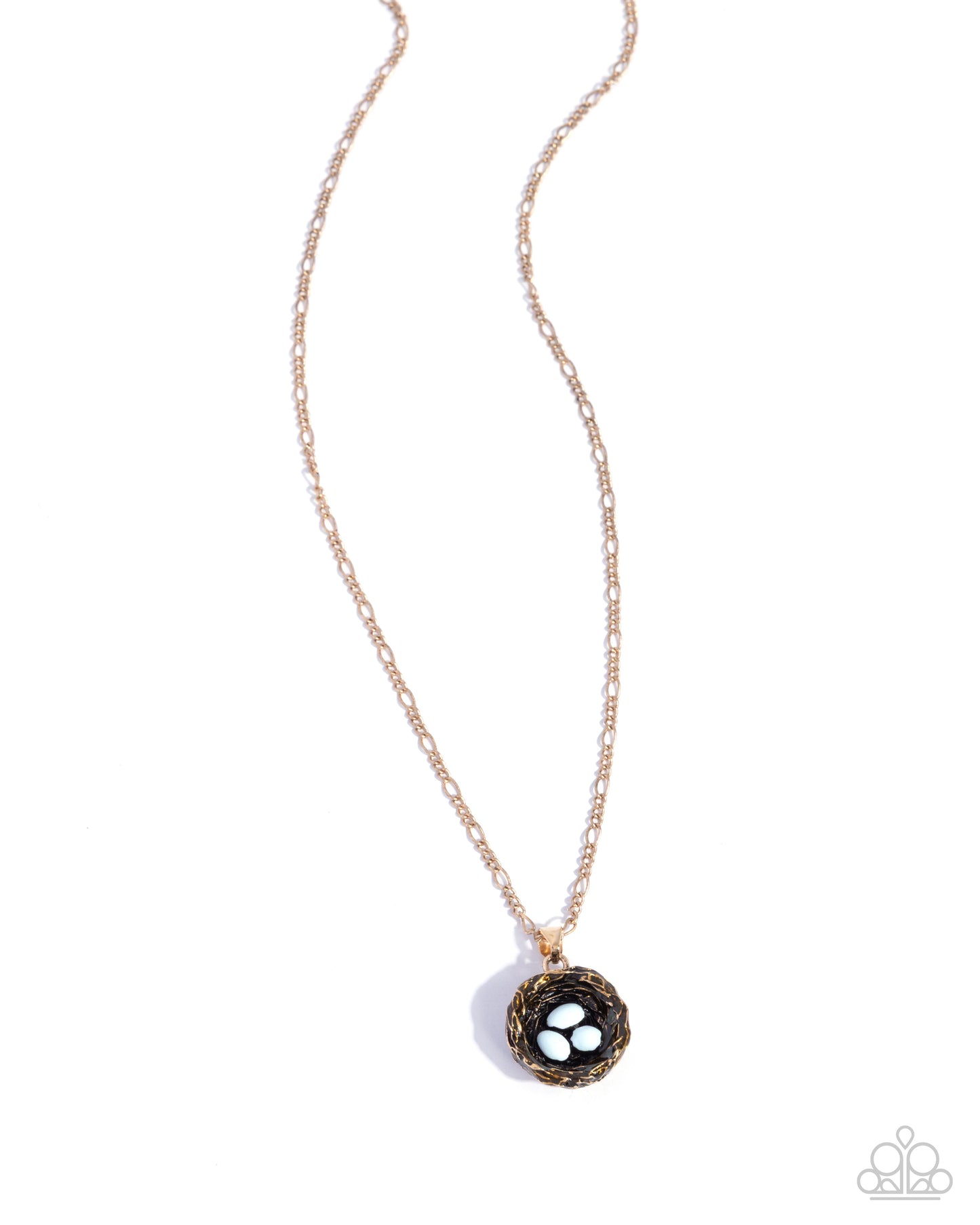Building a Nest - gold - Paparazzi necklace