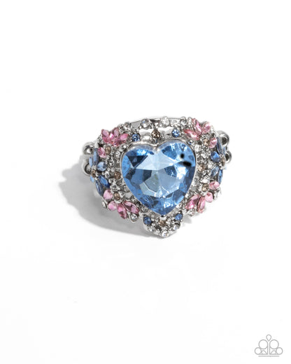 Bursting with Beauty - blue - Paparazzi ring