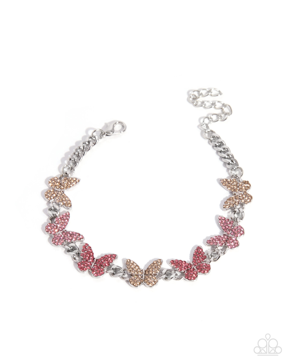 Bustling Butterflies - pink - Paparazzi bracelet