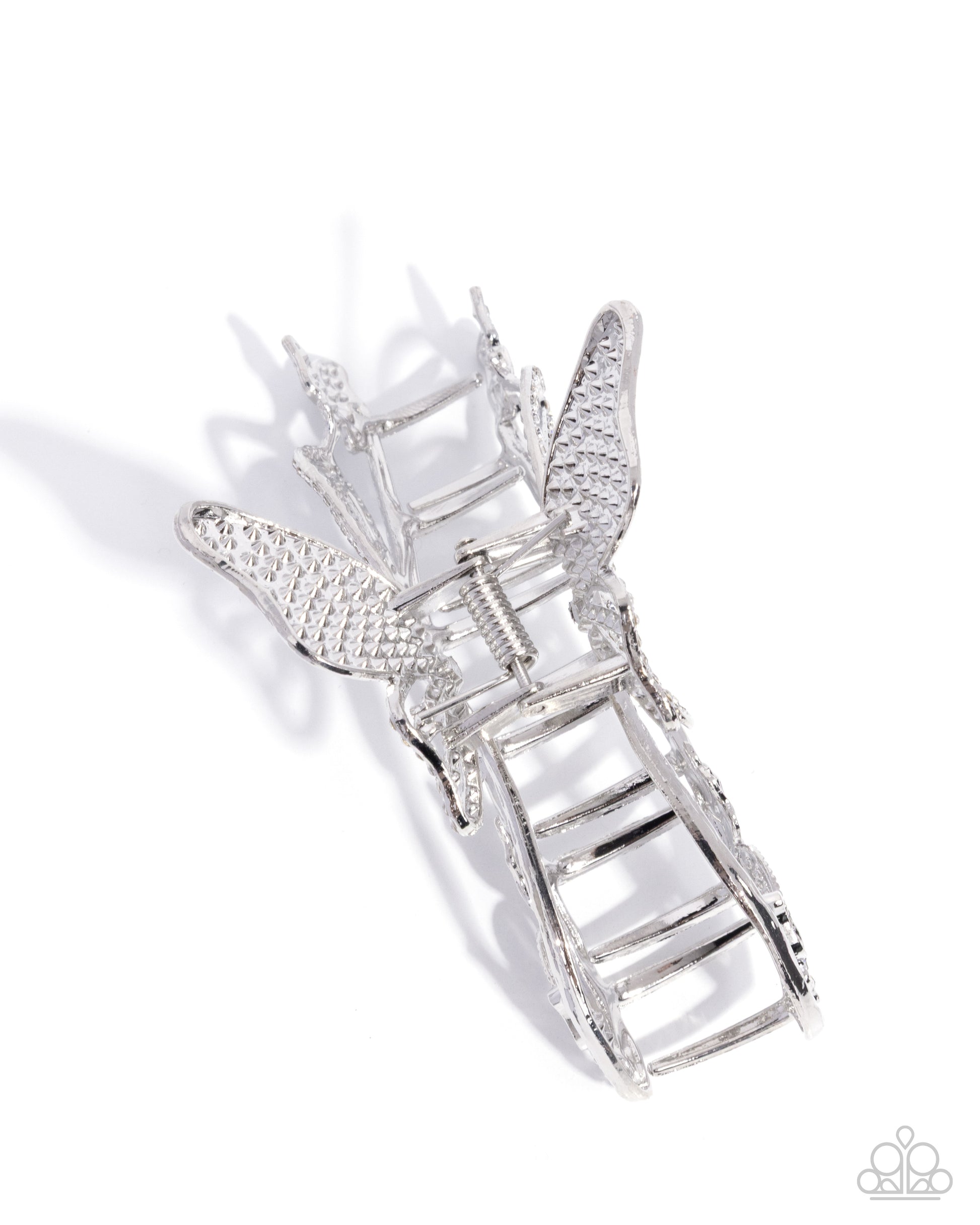 Butterfly Banter - white - Paparazzi hair clip