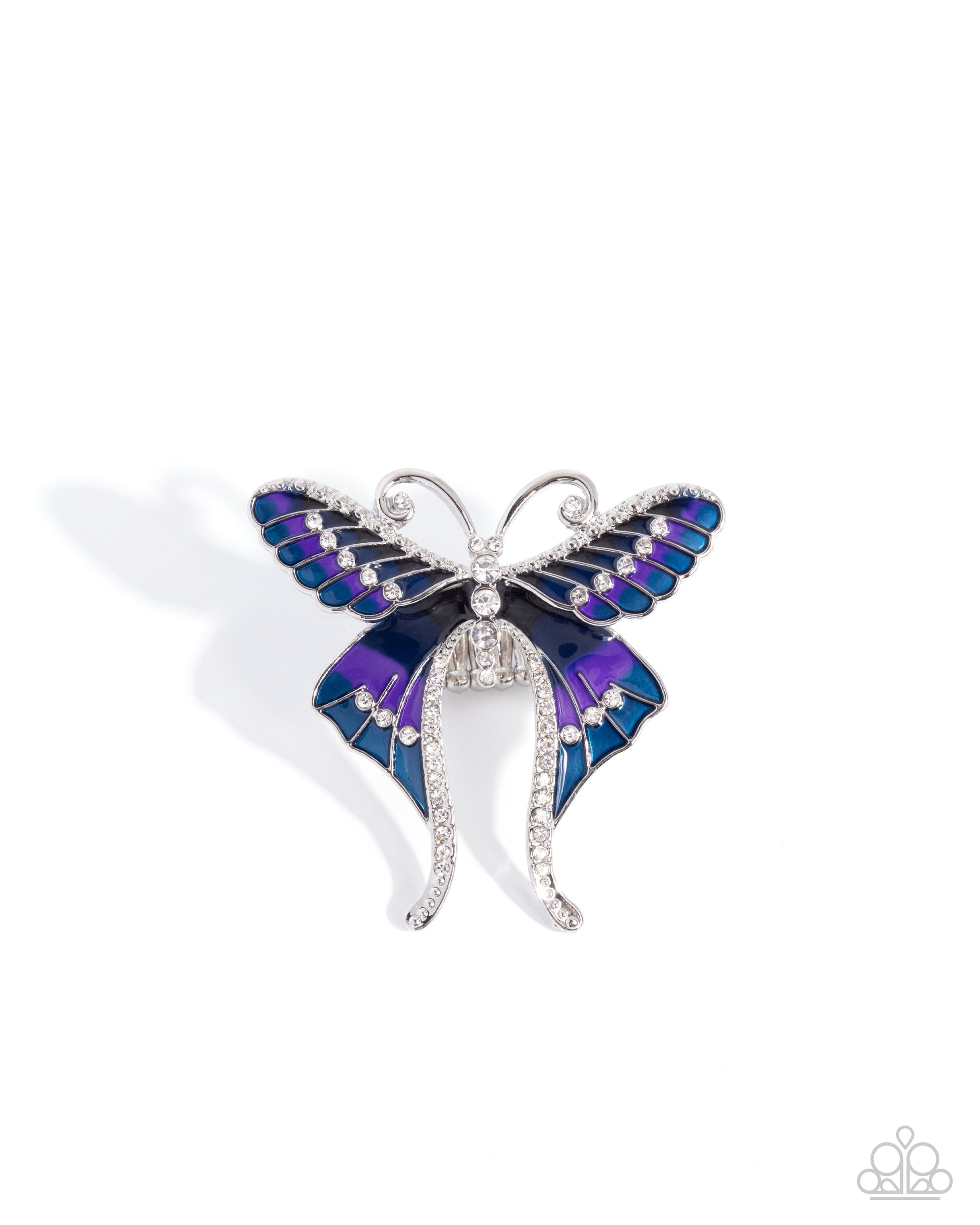 Butterfly Battalion - blue - Paparazzi ring