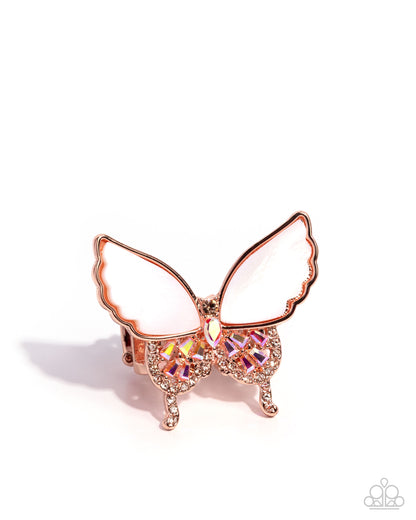 Butterfly Benefit - copper - Paparazzi ring