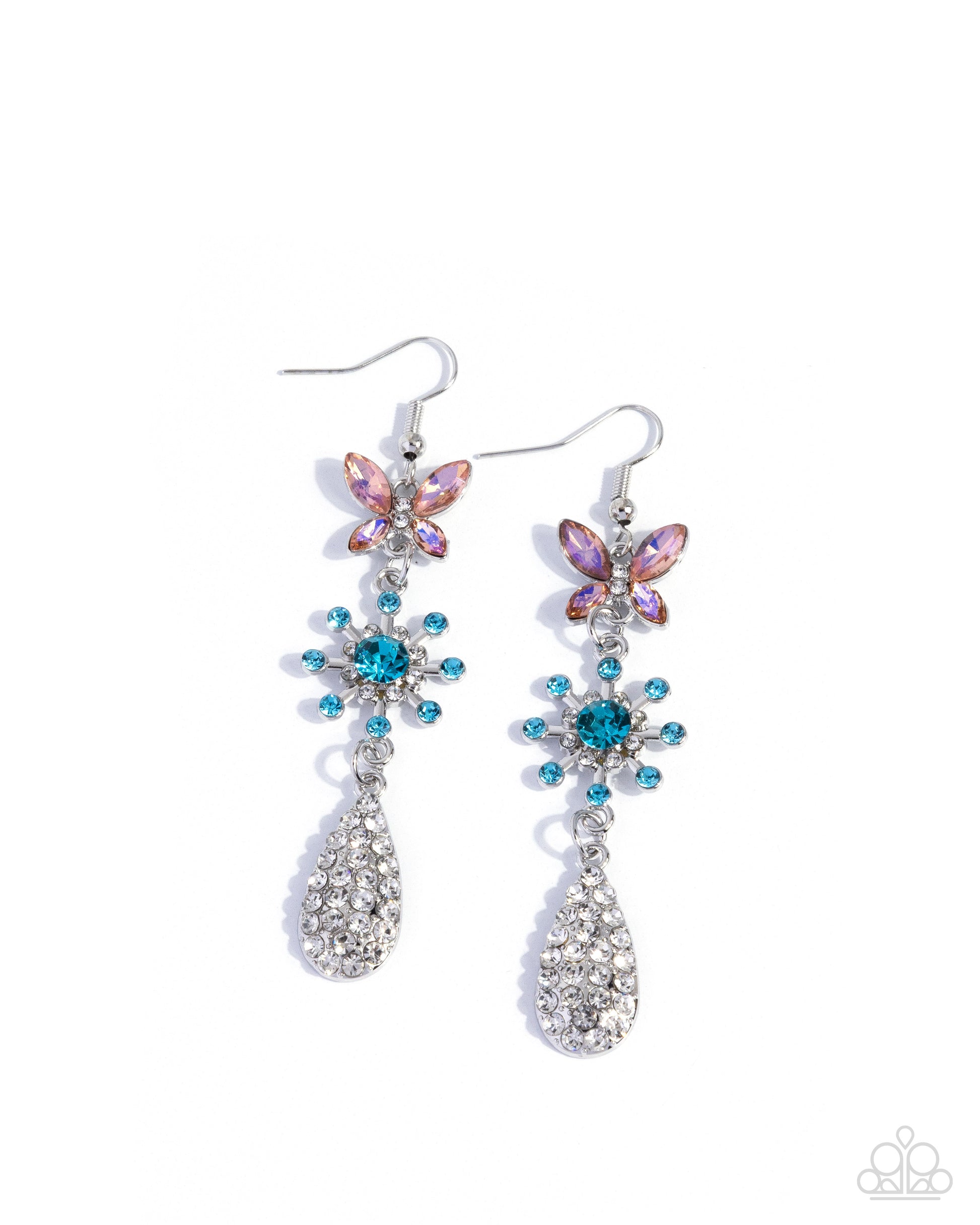 Butterfly Blend - multi - Paparazzi earrings