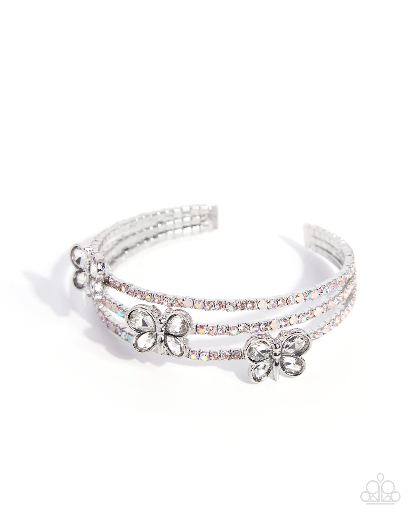 Butterfly Story - white - Paparazzi bracelet