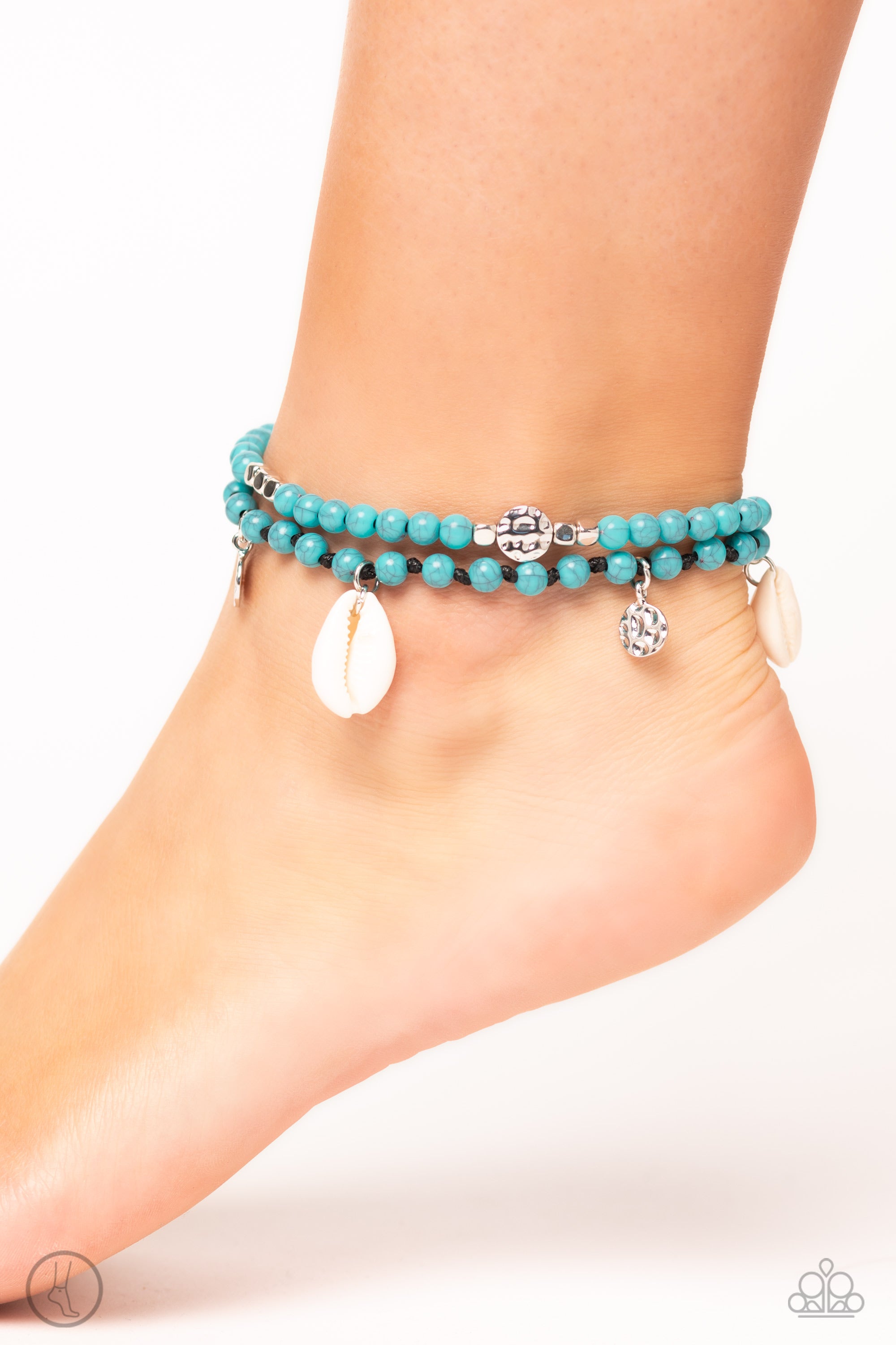 Buy and SHELL - blue - Paparazzi anklet – JewelryBlingThing