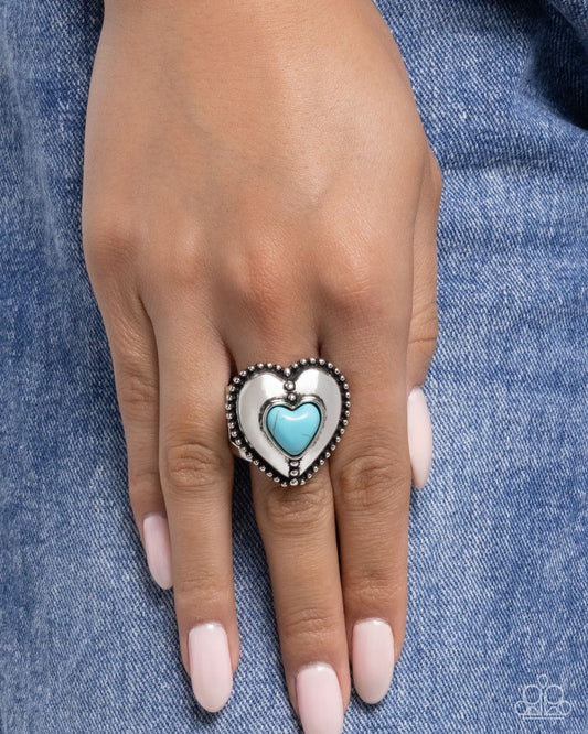 COURTING Chance - blue - Paparazzi ring