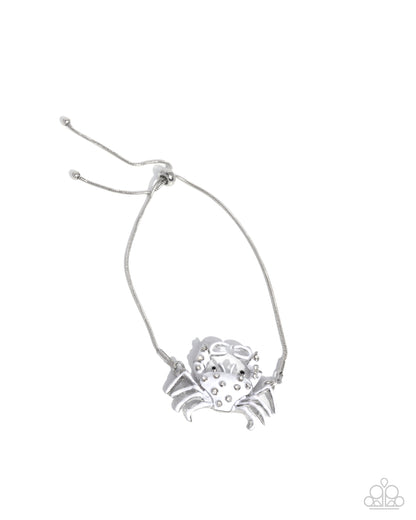 CRAB Walk - white - Paparazzi bracelet