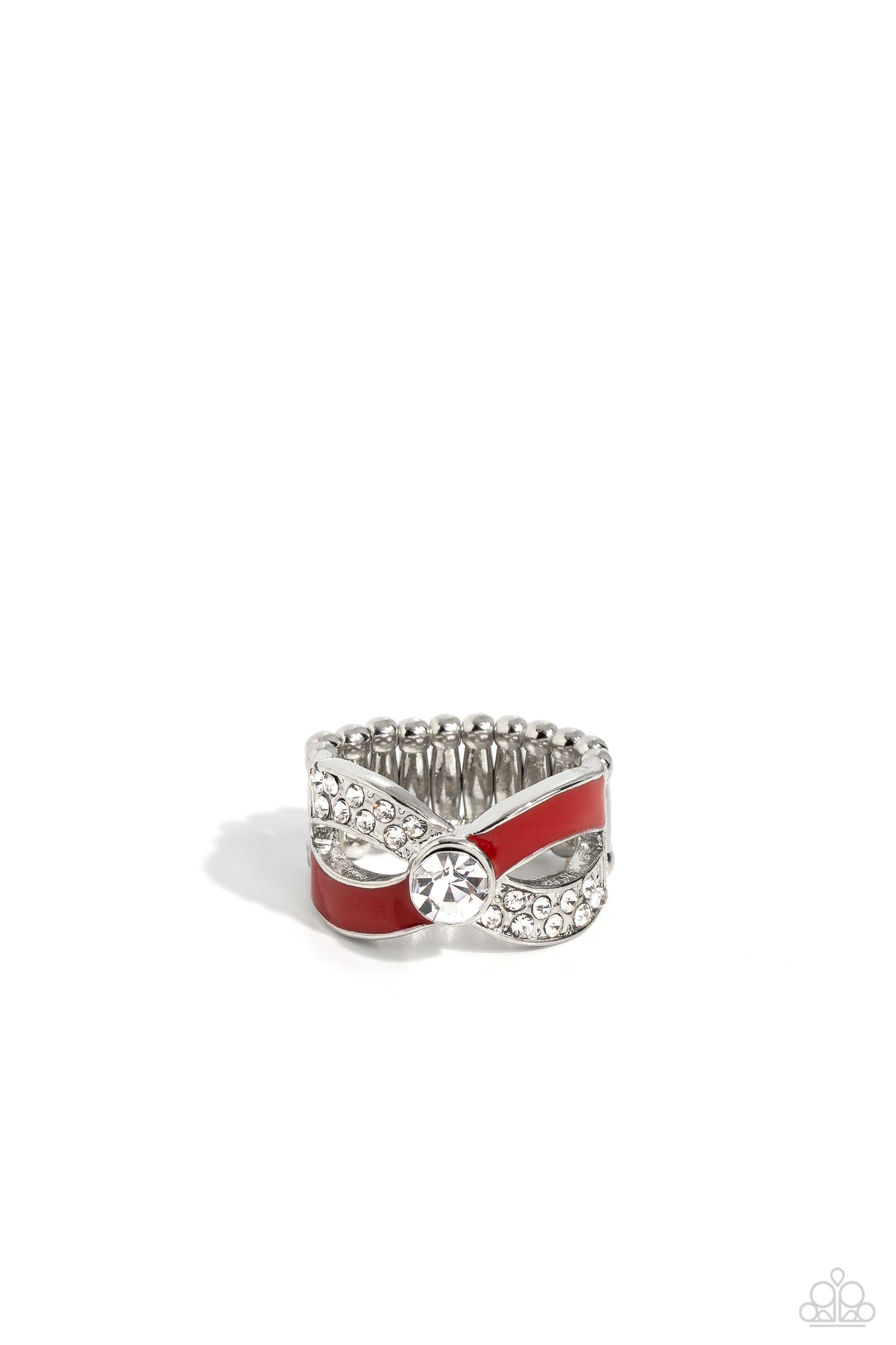CROSSED and Found - red - Paparazzi ring
