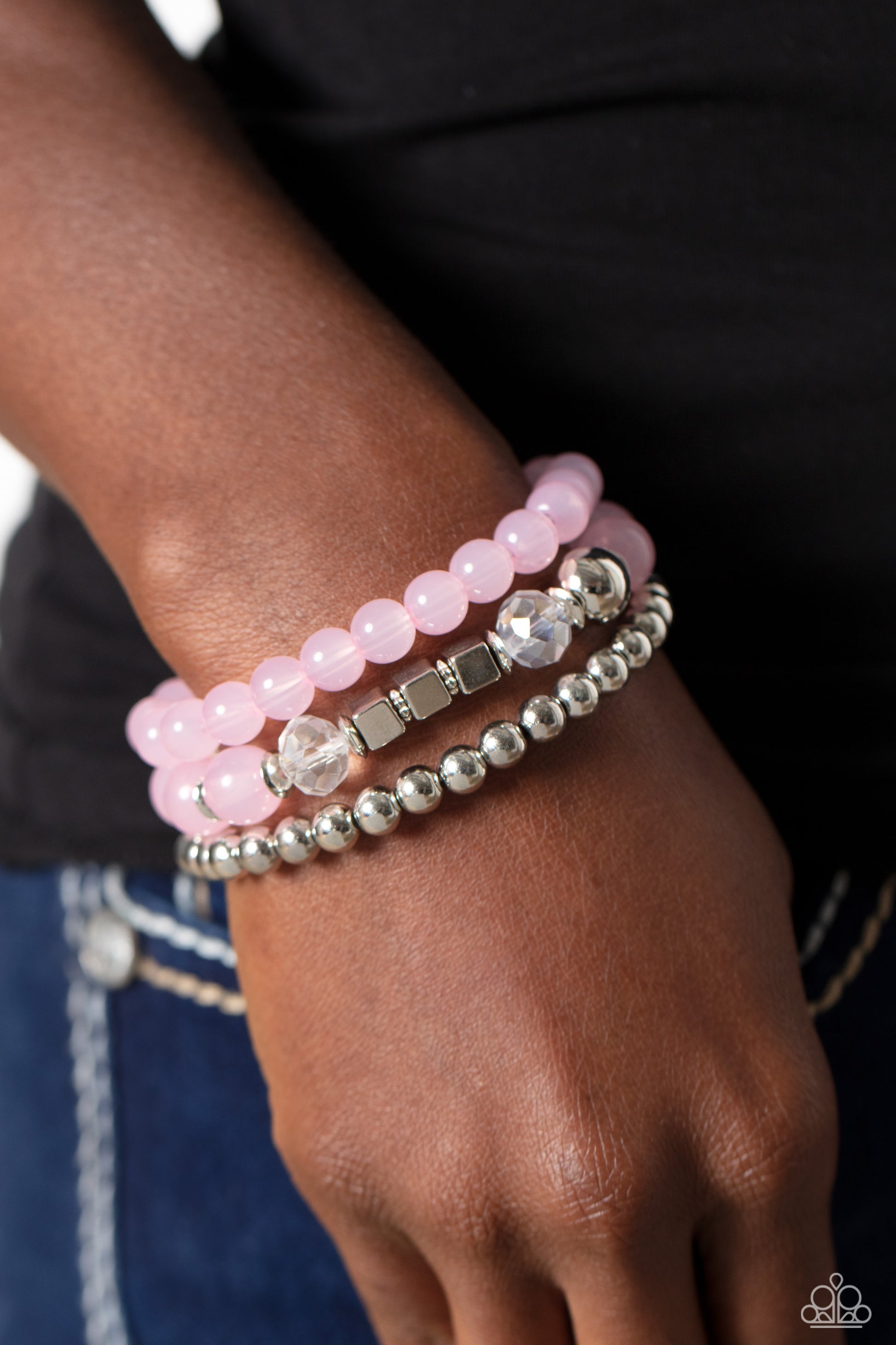 CUBE Your Enthusiasm - pink - Paparazzi bracelet